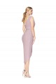 Wholesale High Low One Shoulder Ruffles V-Neck Chiffon Wrap Prom Dress UK