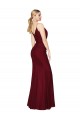 Wholesale Floor Length High Neck Chiffon Prom Dress with Side Slit UK
