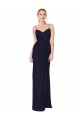 Wholesale Draped Spaghetti Straps Long Chiffon Mermaid Prom Dress UK
