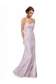 Wholesale Floor Length Fitted Sweetheart Lace Prom Dress UK