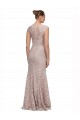 Wholesale Sweetheart Neckline Cap Sleeves Lace Prom Dress with Twist UK
