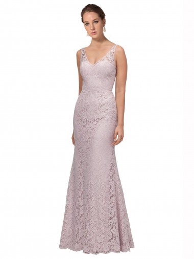 Wholesale Lace V-Neckline Long Full Length Prom Dress UK