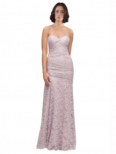 Wholesale Floor Length Long Mermaid Lace Prom Dress with Low Back UK