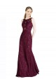 Wholesale Long Lace Prom Dress with Peekaboo Bodice and Keyhole Back UK