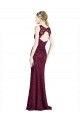 Wholesale Long Lace Prom Dress with Peekaboo Bodice and Keyhole Back UK