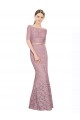 Wholesale Short Sleeves Crop Top Mermaid Lace Prom Dress UK