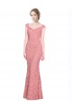 Wholesale Sweetheart Mermaid Long Lace Prom Dress with Wide Straps UK