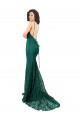 Wholesale Black Tie Sleek Fishtail Shaped Long Lace Prom Dress UK