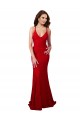 Wholesale Low Back V-Neckline Floor Length Lace Prom Dress UK