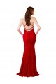 Wholesale Low Back V-Neckline Floor Length Lace Prom Dress UK