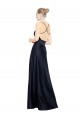 Wholesale Sexy Satin Prom Dress with Deep V-Neckline and Strappy Back UK