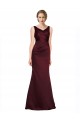 Wholesale Figure Shaping Satin Prom Dress with Structured Pleats UK