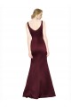 Wholesale Figure Shaping Satin Prom Dress with Structured Pleats UK