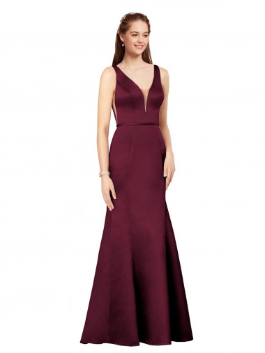 Wholesale Sexy Satin Prom Dress with Side Cutouts UK