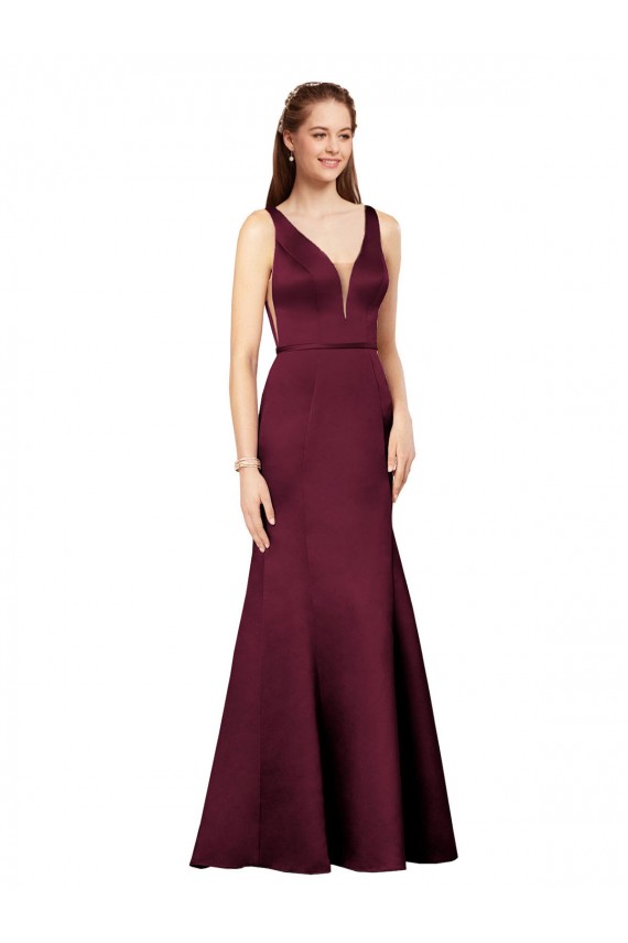 Wholesale Sexy Satin Prom Dress with Side Cutouts UK