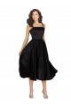 Wholesale Short Square Neck Satin Cocktail Prom Dress / Homecoming Dress with Beading UK