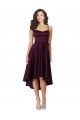 Wholesale Elegant High Low Satin Prom Dress with Criss Cross Back UK