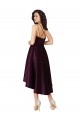 Wholesale Elegant High Low Satin Prom Dress with Criss Cross Back UK