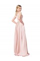 Wholesale A-Line Off the Shoulder Sweetheart Satin Prom Dress UK