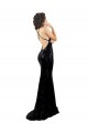 Wholesale Sleek Fishtail Shaped Open Back Sequin Prom Dress UK