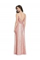 Wholesale High Neck Low Back Sparkling Sequin Prom Dress UK