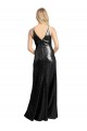 Wholesale Full Length A-Line Sequin Prom Dress with Spaghetti Straps V-Neckline UK