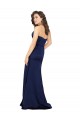 Wholesale Floor Length Wrap Skirt Silky Satin Prom Dress UK