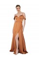 Wholesale Silky Satin Prom Dress with Bustier Bodice UK