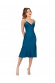 Wholesale Midi Length Silky Satin Cocktail Prom Dress / Homecoming Dress UK