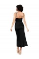 Wholesale Cowl Neck Tea-Length Short Silky Satin Cocktail Prom Dress / Homecoming Dress with Skirt Slit UK
