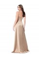 Wholesale Silky Satin Prom Dress with Draped Surplice Bodice UK