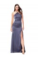 Wholesale Fit and Flare Silky Satin Prom Dress UK