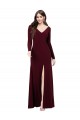 Wholesale Long Sleeves Spandex Prom Dress with Front Slit UK