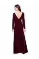 Wholesale Long Sleeves Spandex Prom Dress with Front Slit UK