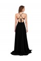 Wholesale High Slit Open Back Long Spandex Prom Dress with Lined Crossover Bust UK