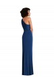 Wholesale Grecian Inspired One Shoulder Twist Draped Maxi Spandex Prom Dress UK