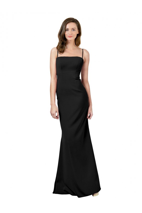 Wholesale Fit and Flare Slim Crepe Prom Dress with Cutout Back UK