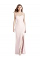 Wholesale Strapless Crepe Trumpet Prom Dress with Front Slit UK