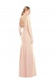 Wholesale V-Spaghetti Strap Open Back Bateau Neck Trumpet Prom Dress UK