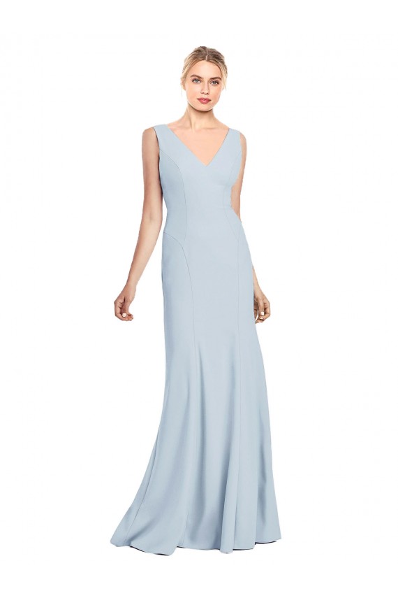 Wholesale Sleeveless Seamed Bodice Trumpet Prom Dress UK