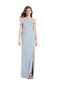Wholesale Cuffed Off the Shoulder Long Trumpet Prom Dress UK