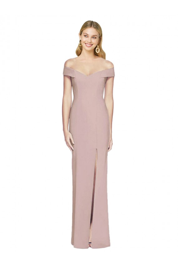 Wholesale Off the Shoulder Criss Cross Back Trumpet Prom Dress UK