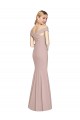 Wholesale Off the Shoulder Criss Cross Back Trumpet Prom Dress UK