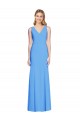Wholesale Flattering Trumpet Long Sleeveless Prom Dress with Open Back UK