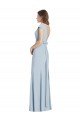 Wholesale Bateau Neck Cap Sleeves Open Back Trumpet Prom Dress UK