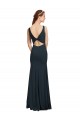Wholesale Sleeveless Bateau Neckline Crepe Prom Dress with Twist Back UK