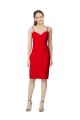 Wholesale Sleeveless Cocktail Length Sweetheart Neckline Crepe Prom Dress / Homecoming Dress UK