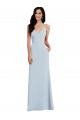 Wholesale V Back Spaghetti Strap Maxi Prom Dress with Pockets UK