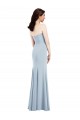Wholesale Strapless Notch Crepe Prom Dress with Front Slit UK