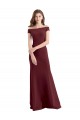 Wholesale Off the Shoulder Fit and Flare Stretch Crepe Prom Dress UK